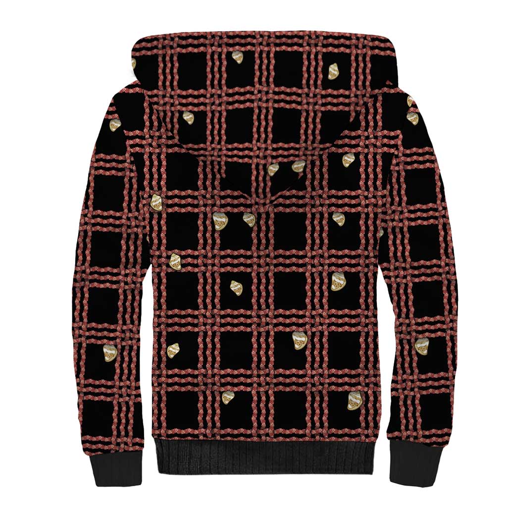 Hawaii Palaka Kahelelani Shell Lei Costume Sherpa Hoodie Plaid Patterns