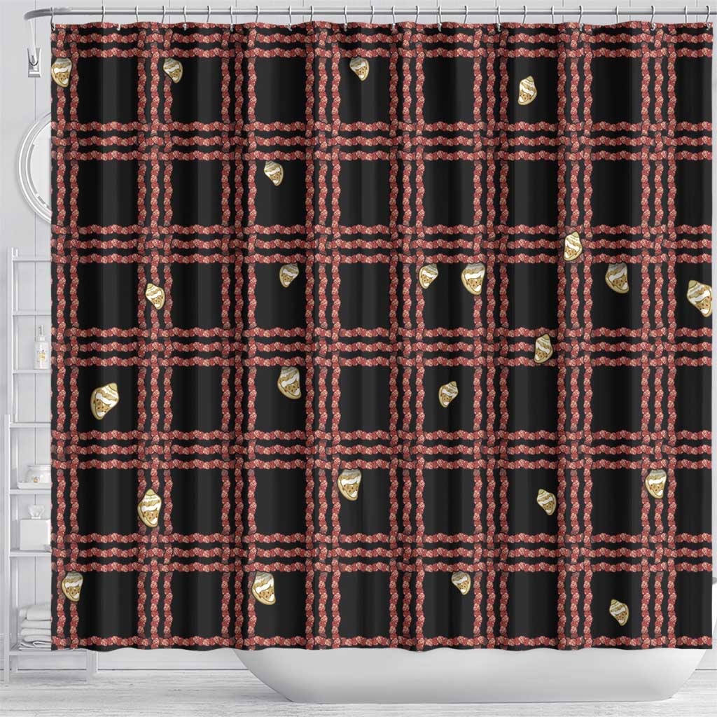 Hawaii Palaka Kahelelani Shell Lei Costume Shower Curtain Plaid Patterns DT05 - Polynesian Pride
