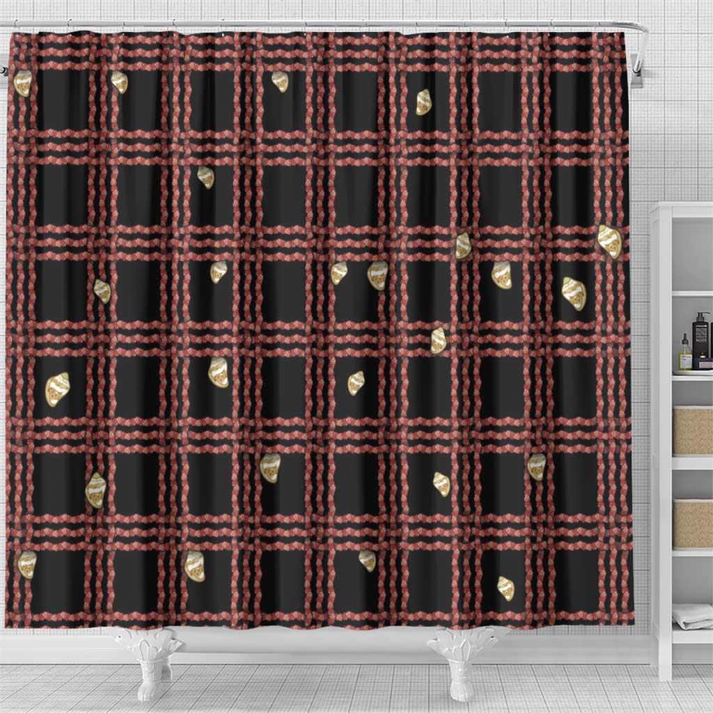 Hawaii Palaka Kahelelani Shell Lei Costume Shower Curtain Plaid Patterns DT05 - Polynesian Pride