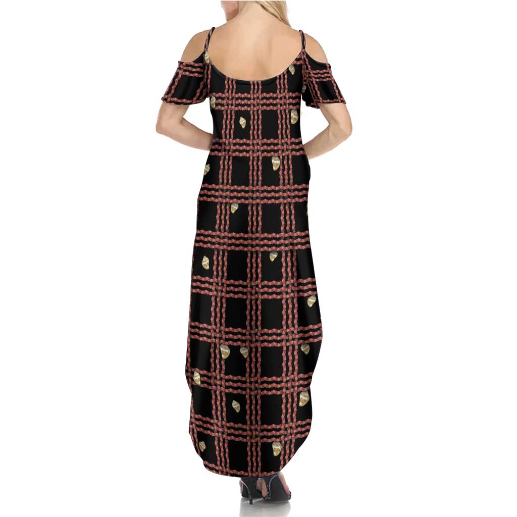 Hawaii Palaka Kahelelani Shell Lei Costume Summer Maxi Dress Plaid Patterns