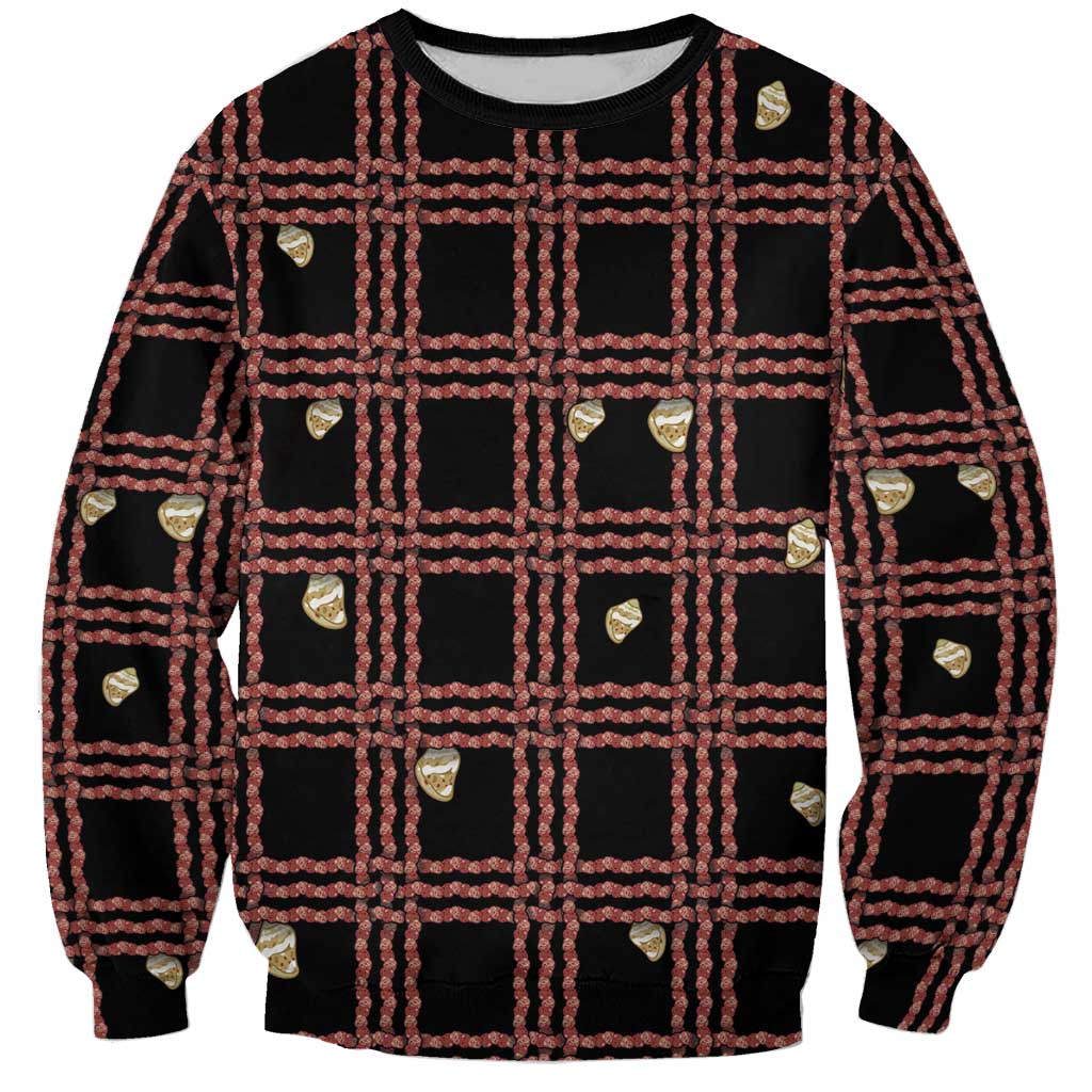 Hawaii Palaka Kahelelani Shell Lei Costume Sweatshirt Plaid Patterns DT05 Unisex Black - Polynesian Pride