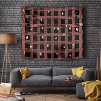 Hawaii Palaka Kahelelani Shell Lei Costume Tapestry Plaid Patterns DT05 Black - Polynesian Pride