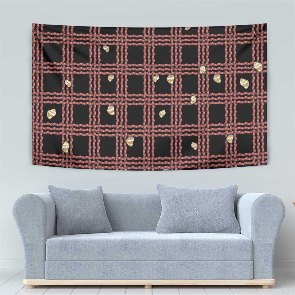 Hawaii Palaka Kahelelani Shell Lei Costume Tapestry Plaid Patterns DT05 - Polynesian Pride