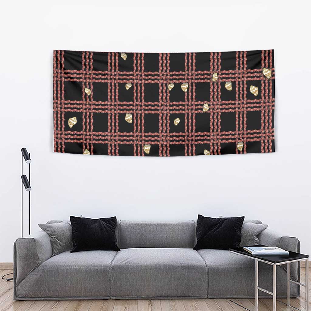 Hawaii Palaka Kahelelani Shell Lei Costume Tapestry Plaid Patterns DT05 - Polynesian Pride