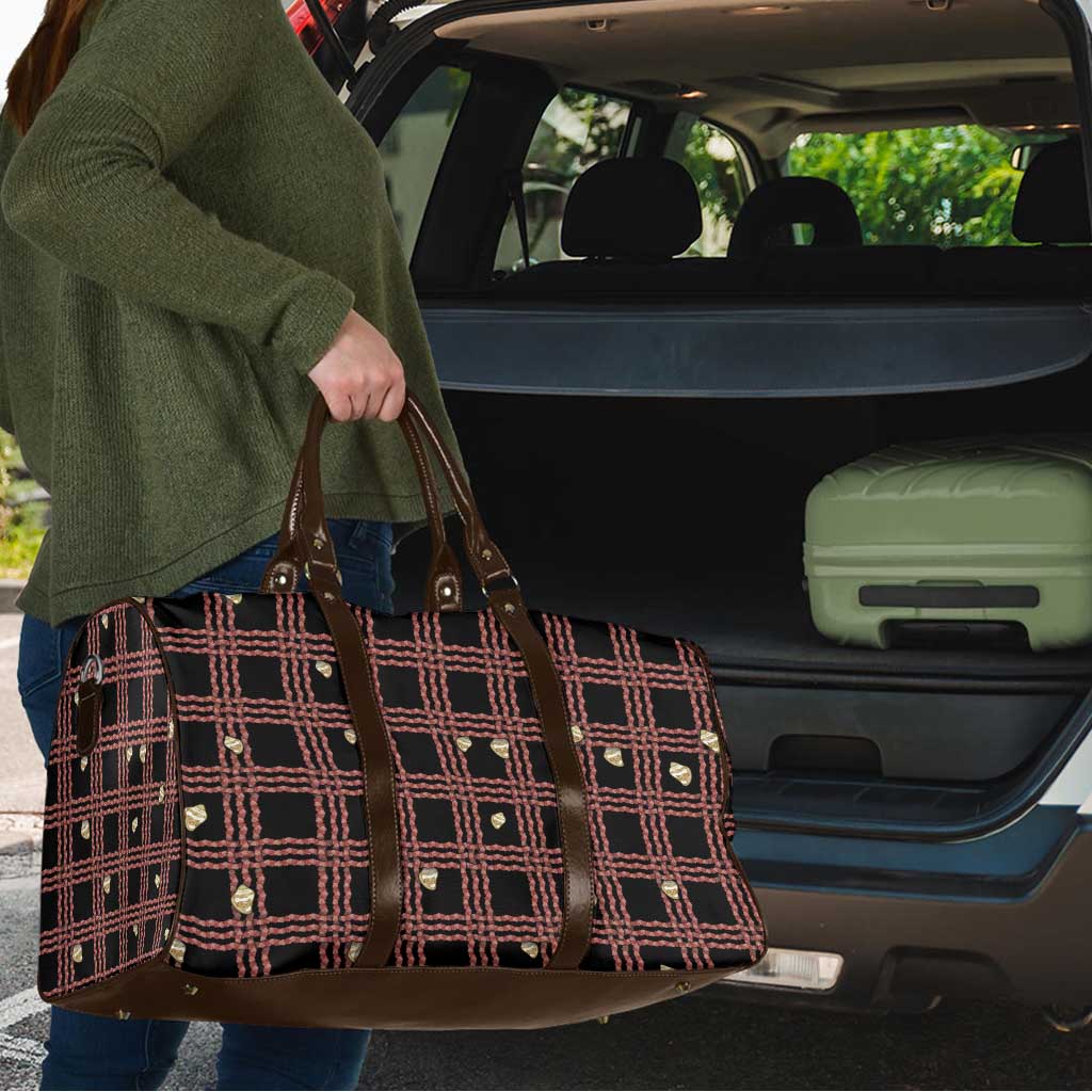 Hawaii Palaka Kahelelani Shell Lei Costume Travel Bag Plaid Patterns DT05 - Polynesian Pride