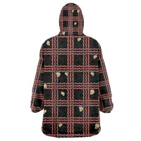 Hawaii Palaka Kahelelani Shell Lei Costume Wearable Blanket Hoodie Plaid Patterns