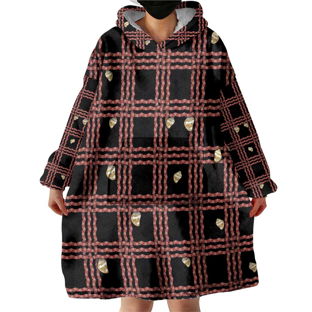Hawaii Palaka Kahelelani Shell Lei Costume Wearable Blanket Hoodie Plaid Patterns