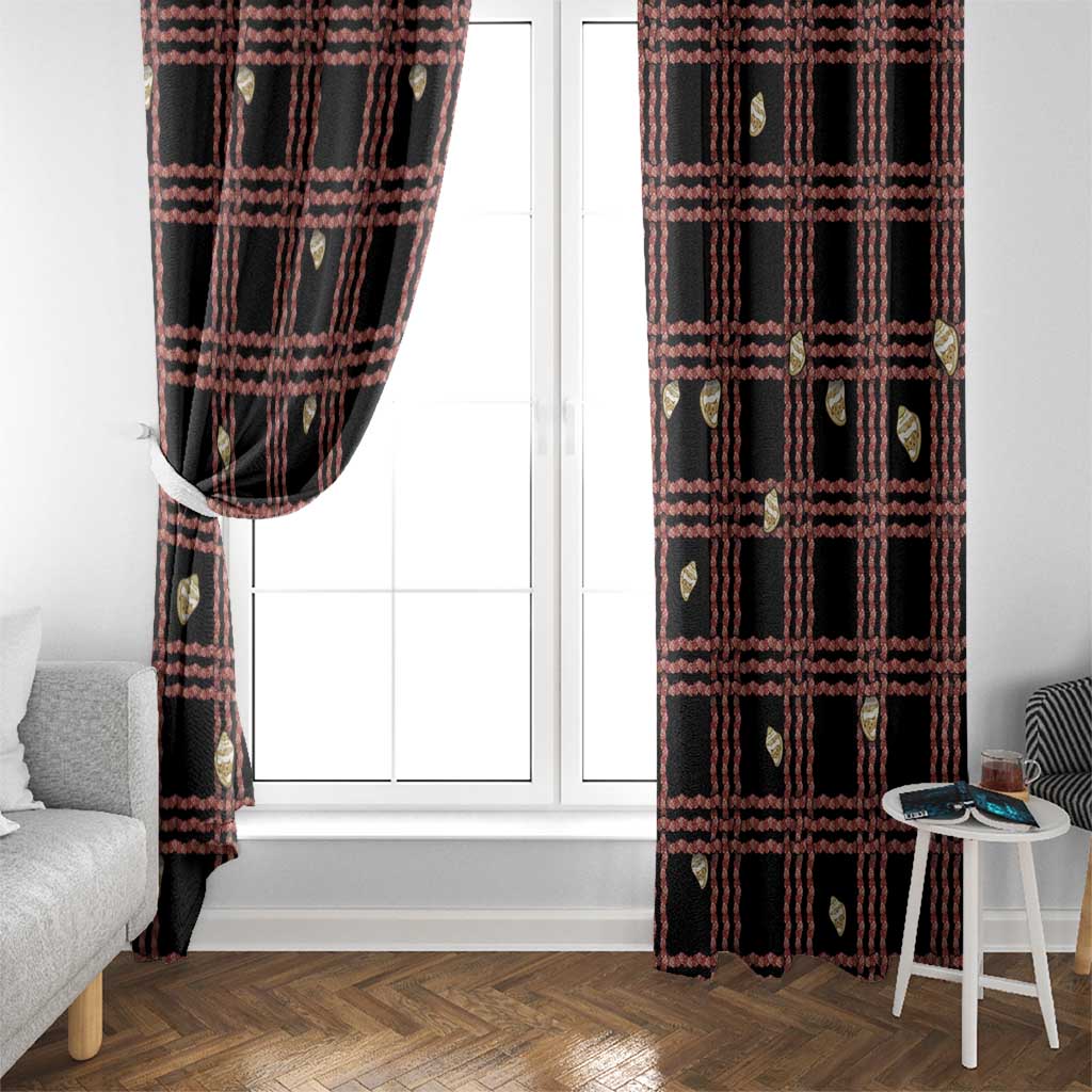 Hawaii Palaka Kahelelani Shell Lei Costume Window Curtain Plaid Patterns DT05 - Polynesian Pride