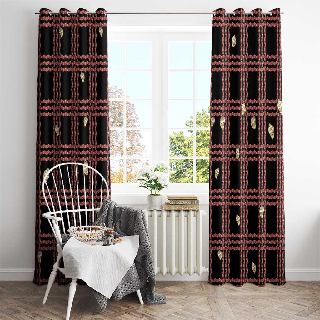 Hawaii Palaka Kahelelani Shell Lei Costume Window Curtain Plaid Patterns DT05 - Polynesian Pride