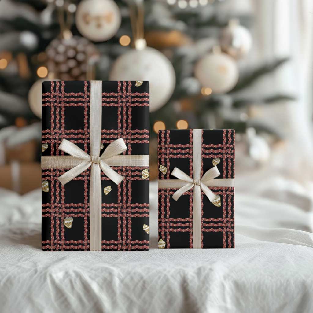 Hawaii Palaka Kahelelani Shell Lei Costume Wrapping Paper Plaid Patterns DT05 - Polynesian Pride