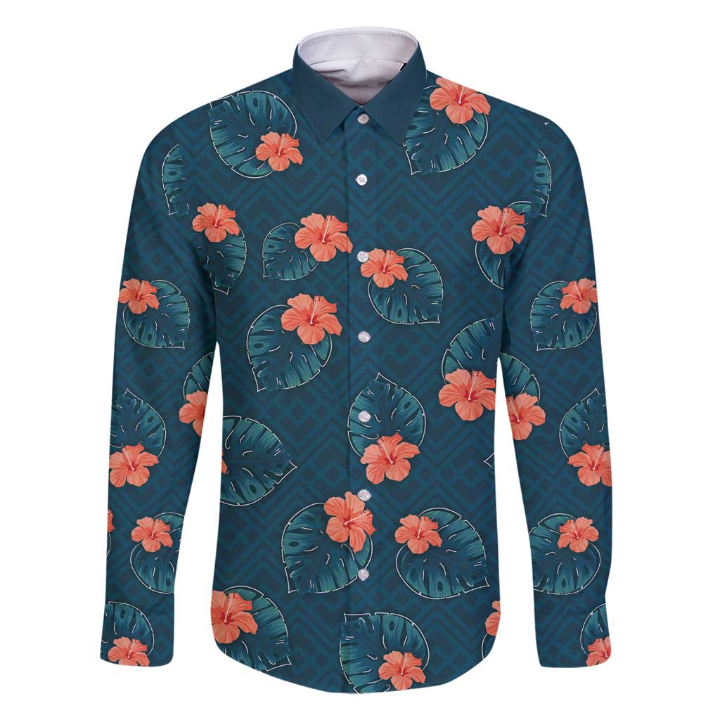 Hawaii Monstera Family Matching Summer Maxi Dress and Hawaiian Shirt Hibiscus Flowers Simple Style - Polynesian Pride