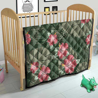 Hawaii Quilt Green Polynesian Monstera Patterns - Polynesian Pride