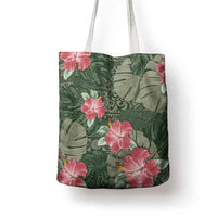 Hawaii Tote Bag Green Polynesian Monstera Patterns DT05 - Polynesian Pride