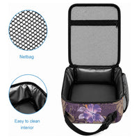 Hawaii Lunch Bag Purple Polynesian Monstera Patterns DT05 - Polynesian Pride