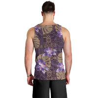 Hawaii Men Tank Top Purple Polynesian Monstera Patterns DT05 - Polynesian Pride