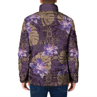 Hawaii Padded Jacket Purple Polynesian Monstera Patterns DT05 - Polynesian Pride