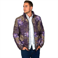 Hawaii Padded Jacket Purple Polynesian Monstera Patterns DT05 - Polynesian Pride