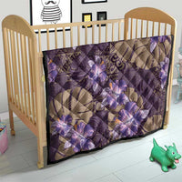 Hawaii Quilt Purple Polynesian Monstera Patterns - Polynesian Pride