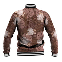 Hawaii Baseball Jacket Brown Polynesian Monstera Patterns DT05 - Polynesian Pride