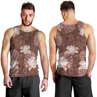 Hawaii Men Tank Top Brown Polynesian Monstera Patterns DT05 - Polynesian Pride