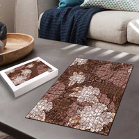 Hawaii Puzzle Brown Polynesian Monstera Patterns DT05 - Polynesian Pride