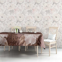 Hawaii Tablecloth Brown Polynesian Monstera Patterns DT05 - Polynesian Pride