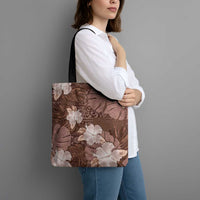 Hawaii Tote Bag Brown Polynesian Monstera Patterns DT05 - Polynesian Pride