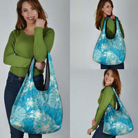 Hawaii Grocery Bag Teal Polynesian Monstera Patterns DT05 - Polynesian Pride