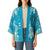 Hawaii Kimono Teal Polynesian Monstera Patterns - Polynesian Pride