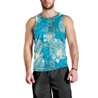 Hawaii Men Tank Top Teal Polynesian Monstera Patterns DT05 - Polynesian Pride