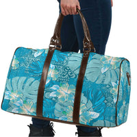 Hawaii Travel Bag Teal Polynesian Monstera Patterns - Polynesian Pride