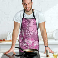 Hawaii Apron Magenta Polynesian Monstera Patterns - Polynesian Pride