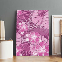 Hawaii Canvas Wall Art Magenta Polynesian Monstera Patterns DT05 - Polynesian Pride