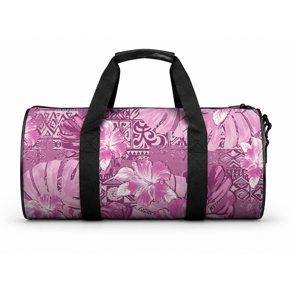 Hawaii Duffle Bag Magenta Polynesian Monstera Patterns DT05 One size Magenta - Polynesian Pride