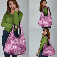 Hawaii Grocery Bag Magenta Polynesian Monstera Patterns DT05 - Polynesian Pride