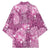 Hawaii Kimono Magenta Polynesian Monstera Patterns - Polynesian Pride