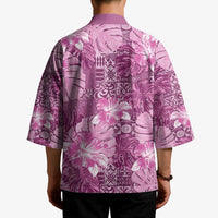 Hawaii Kimono Magenta Polynesian Monstera Patterns - Polynesian Pride