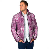 Hawaii Padded Jacket Magenta Polynesian Monstera Patterns DT05 - Polynesian Pride