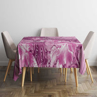 Hawaii Tablecloth Magenta Polynesian Monstera Patterns - Polynesian Pride