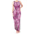 Hawaii Tank Maxi Dress Magenta Polynesian Monstera Patterns - Polynesian Pride