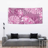Hawaii Tapestry Magenta Polynesian Monstera Patterns - Polynesian Pride
