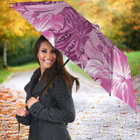 Hawaii Umbrella Magenta Polynesian Monstera Patterns - Polynesian Pride
