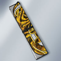 Aotearoa Ngati Whatua Auto Sun Shade Maori Tribal Gold Paua Shell Pattern DT05 - Polynesian Pride