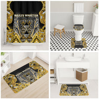 Aotearoa Ngati Whatua Bathroom Set Maori Tribal Gold Paua Shell Pattern DT05 - Polynesian Pride