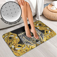 Aotearoa Ngati Whatua Bathroom Set Maori Tribal Gold Paua Shell Pattern DT05 - Polynesian Pride