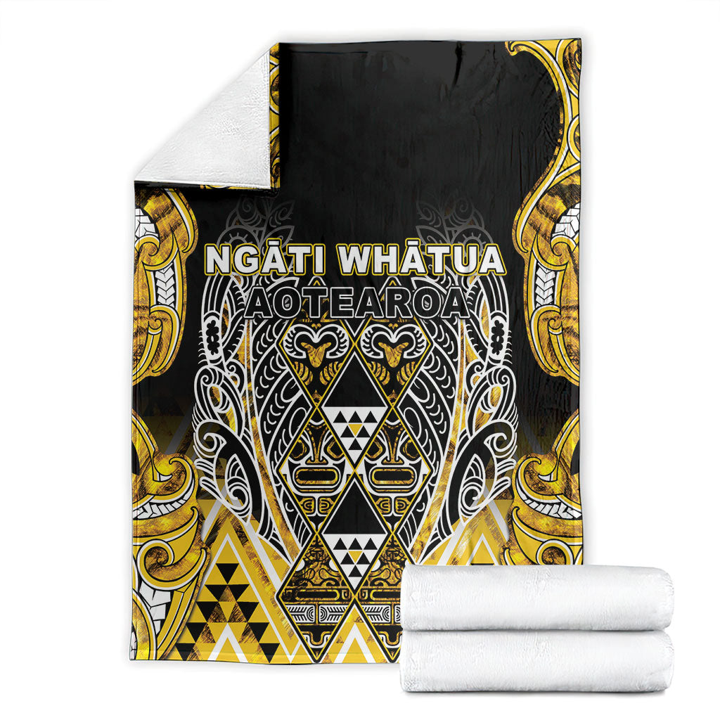 Aotearoa Ngati Whatua Blanket Maori Tribal Gold Paua Shell Pattern DT05 - Polynesian Pride