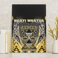 Aotearoa Ngati Whatua Canvas Wall Art Maori Tribal Gold Paua Shell Pattern DT05 Without Frame Yellow - Polynesian Pride
