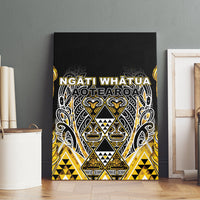 Aotearoa Ngati Whatua Canvas Wall Art Maori Tribal Gold Paua Shell Pattern DT05 - Polynesian Pride