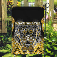 Aotearoa Ngati Whatua Garden Flag Maori Tribal Gold Paua Shell Pattern DT05 Garden Flag Yellow - Polynesian Pride