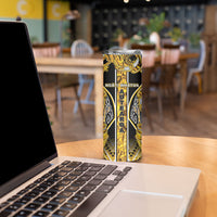 Aotearoa Ngati Whatua Skinny Tumbler Maori Tribal Gold Paua Shell Pattern DT05 - Polynesian Pride